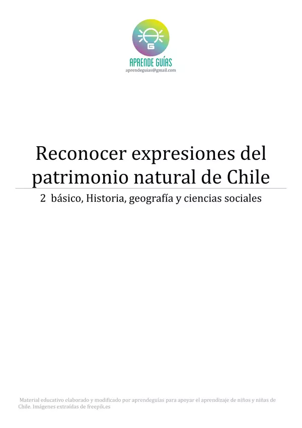 Reconocer expresiones del patrimonio natural en Chile