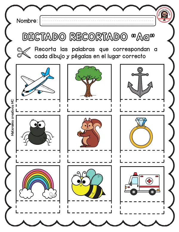 DICTADO RECORTADO VOCALES