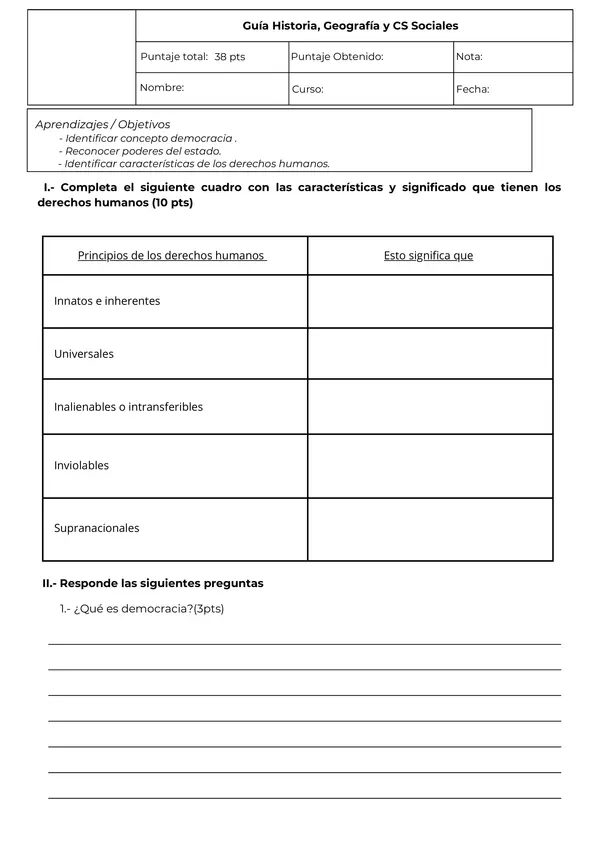 Guía de historia, geografía y Cs sociales 
