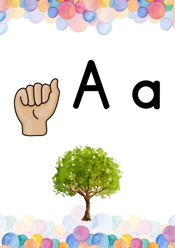 Abecedario con imágenes y lsh