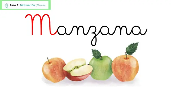 Lección 20 Manzana Parte 2 Mayúsculas Método Matte