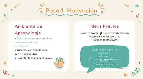 Leccion 20 "¿Cómo nos alimentamos?" 2° Básico