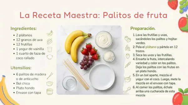 Lección 8 "Palitos de fruta" Parte 3 Fluidez lectora Método Matte
