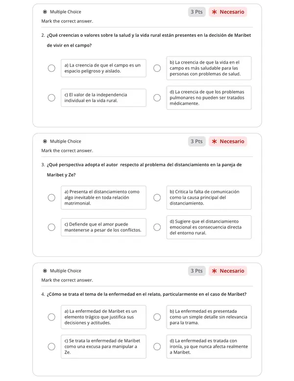 Ensayo exámenes libres 4° Medio Lengua y Literatura