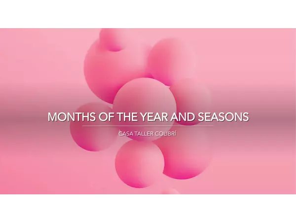 Months and seasons"