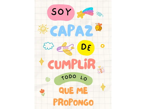 Cartel decorativo para sala de clases