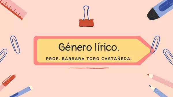 Género lírico: autorretratos.