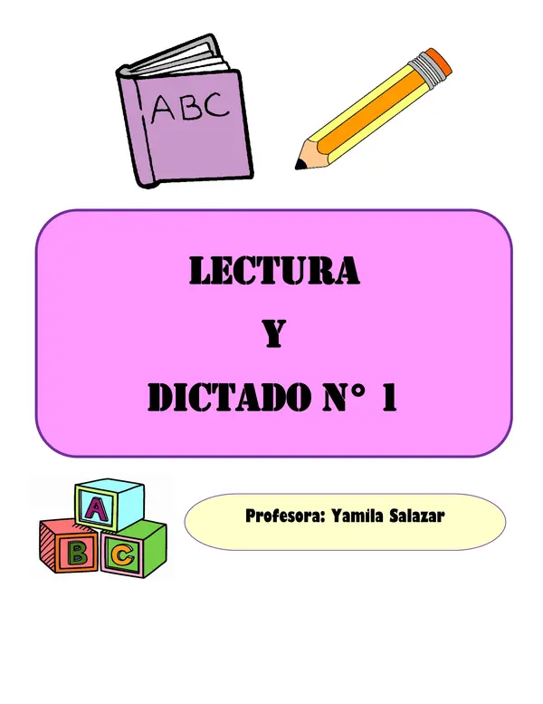 Cuadernillo de lectura y escritura todas las consonantes 1° básico