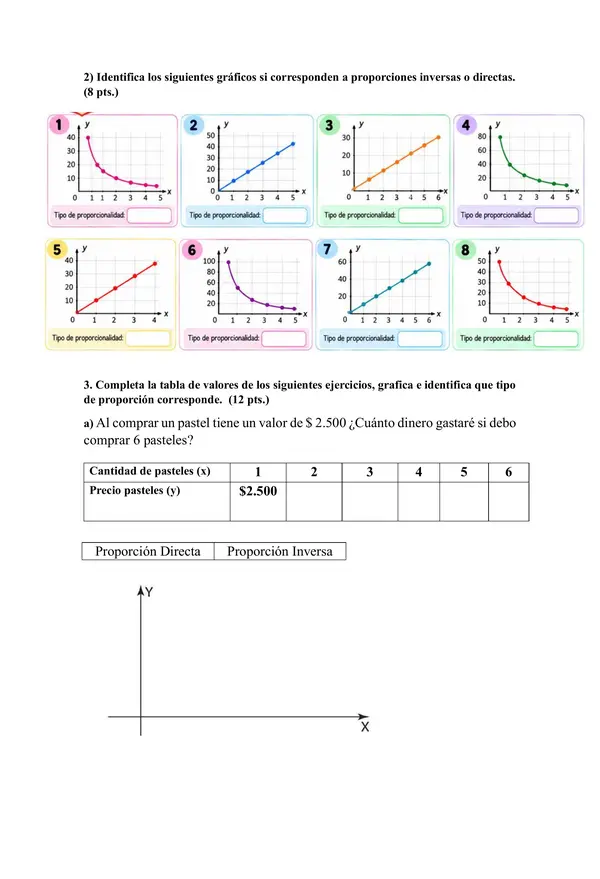 EVALUACIÓN proporciones directas e inversas 