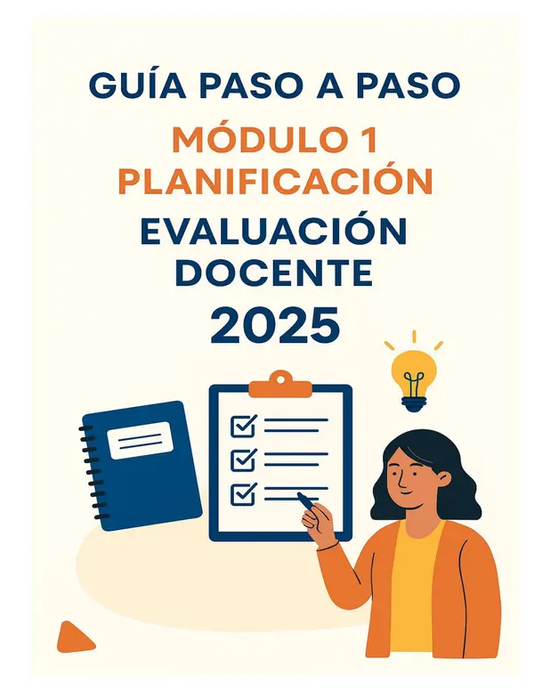 GUIA PASO A PASO  PARA  FORMULAR  MODULO 1 PLANIFICACION Y EVALUACIÓN DOCENTE