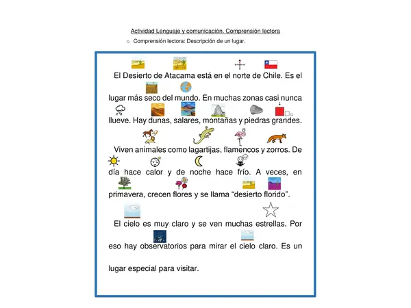 Comprensión lectora adaptada