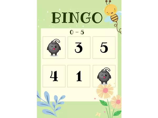 Bingo numérico 0 al 5
