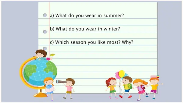 Seasons of the year : first grade
