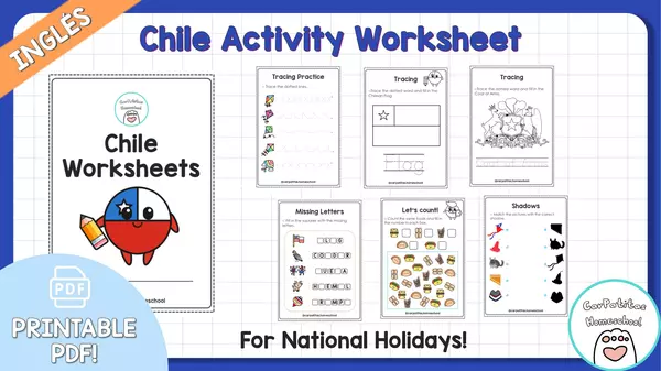 Chile Activity Worksheet | PDF Imprimible en inglés