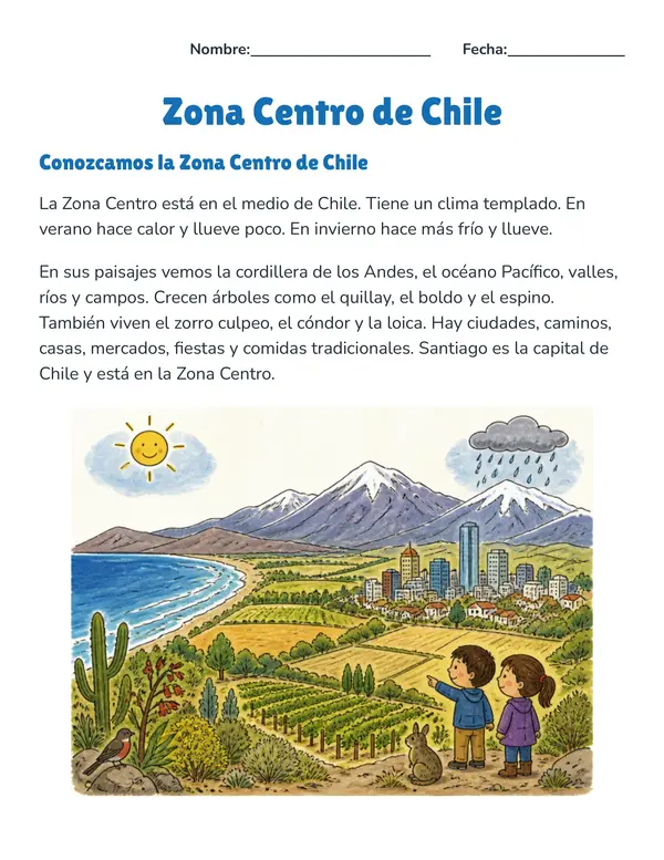 ZONA CENTRAL DE CHILE