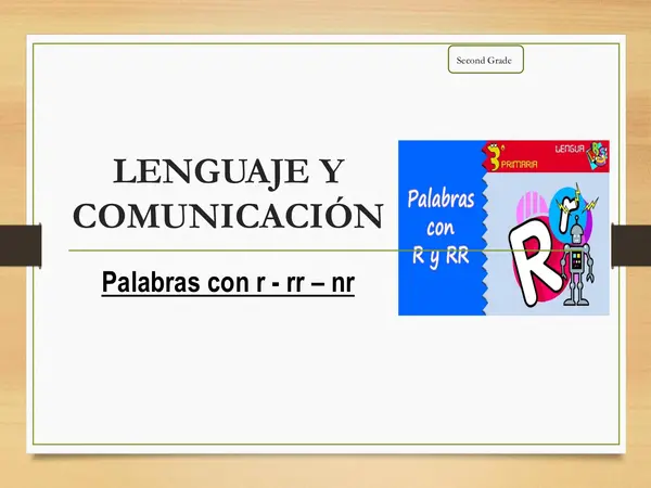 "Sonido y escritura de la letra R"