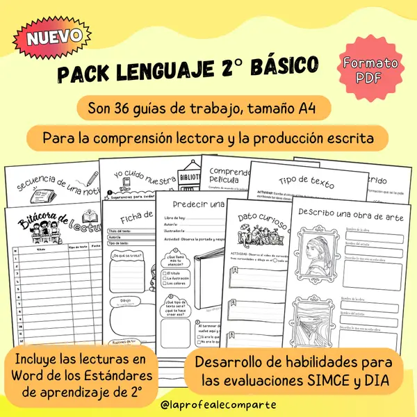 Pack Lenguaje 2° básico