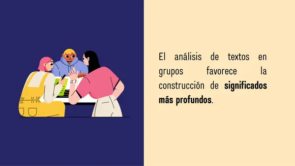 Estrategia de comprensión lectora: lectura en grupos