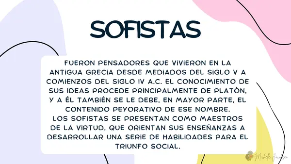 Presentación Los sofistas y Sócrates (filosofía)