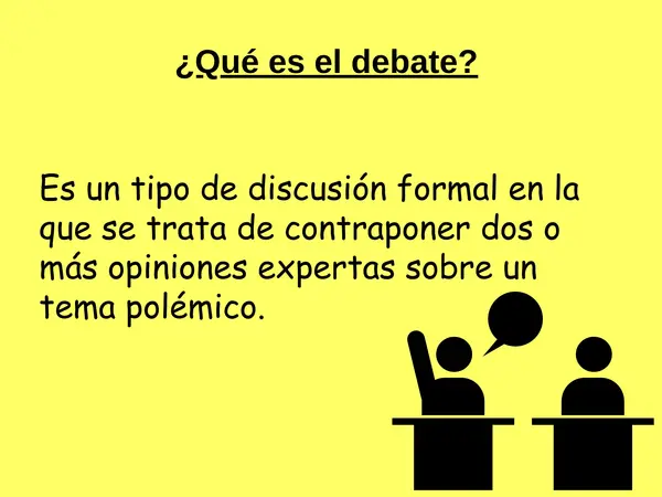 El Debate, Roles y Estructura (Con Actividad Práctica)