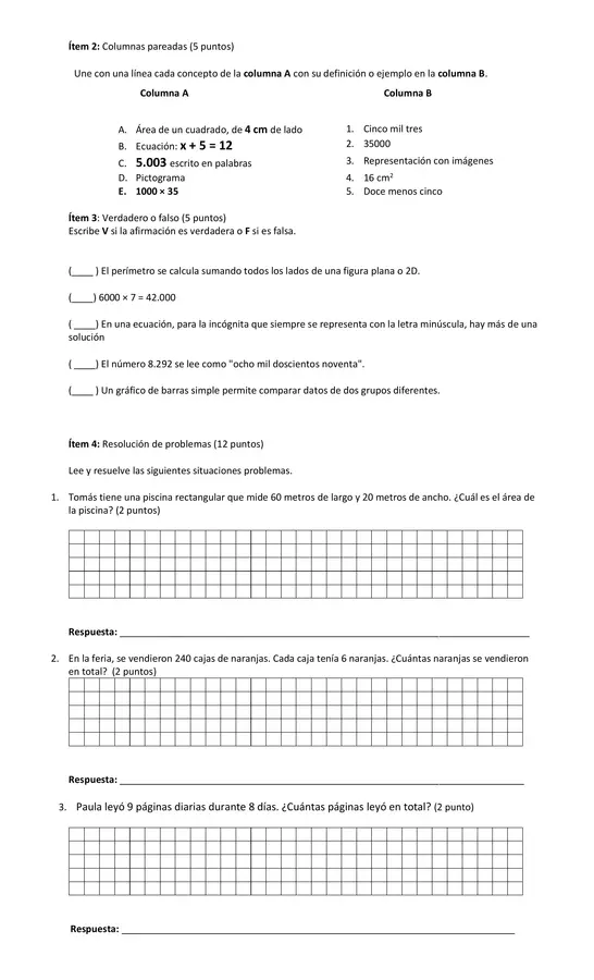 evaluacion unidad cero 