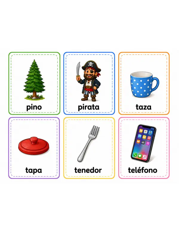 Flashcards rimas y aliteraciones 