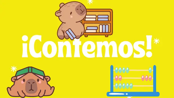 Conteo de número 1 al 10 con capibara 