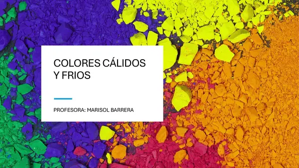 COLORES CÁLIDOS Y FRÍOS