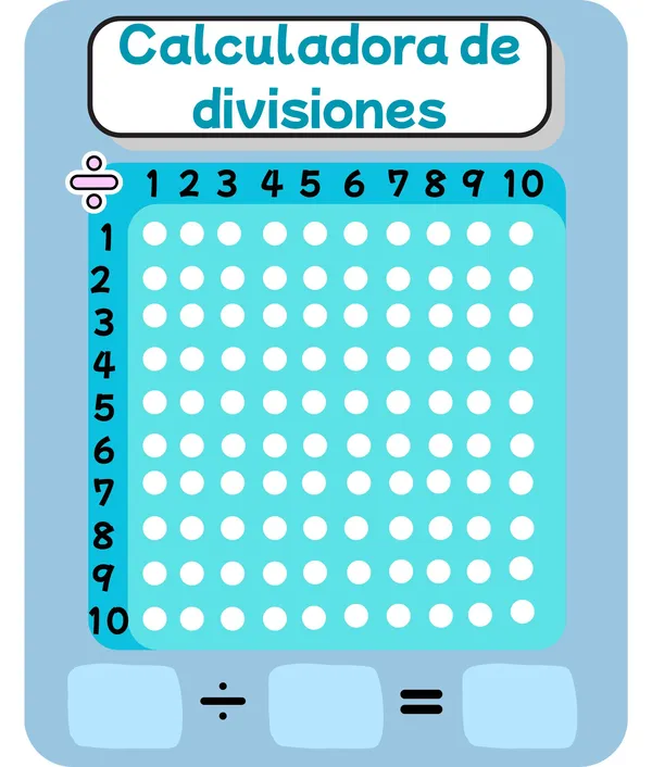 Calculadora de divisiones y multiplicaciones