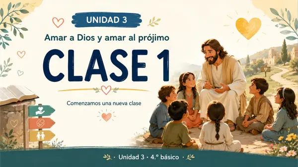 Unidad 3: Amar a Dios y al prójimo"