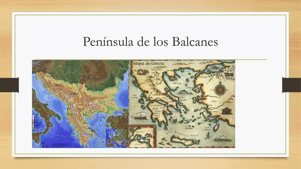 Relieve península de los Balcanes