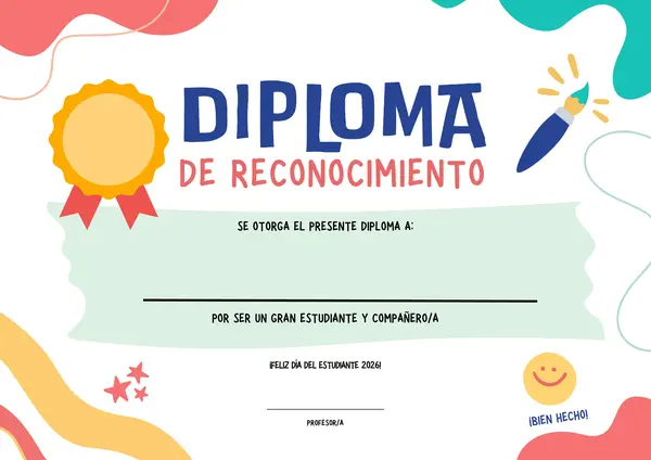 Pack GRATIS Día del estudiante: Actividades + Diploma + Banderines para decorar la sala