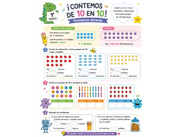 Guía Decenas y Unidades