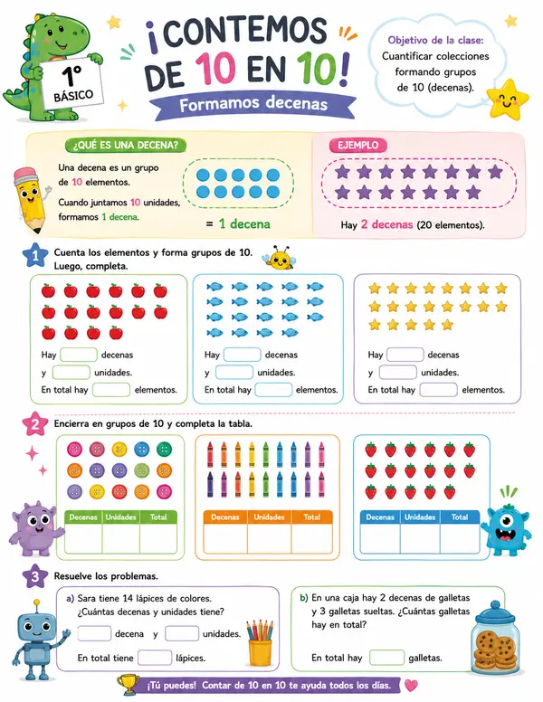 Guía Decenas y Unidades