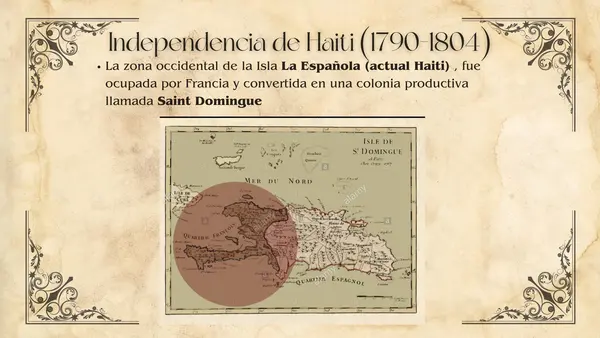 Proceso de independencia en america Haiti