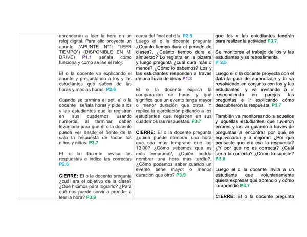 Planificación Clase a Clase: Noviembre | Matemática Segundo Básico