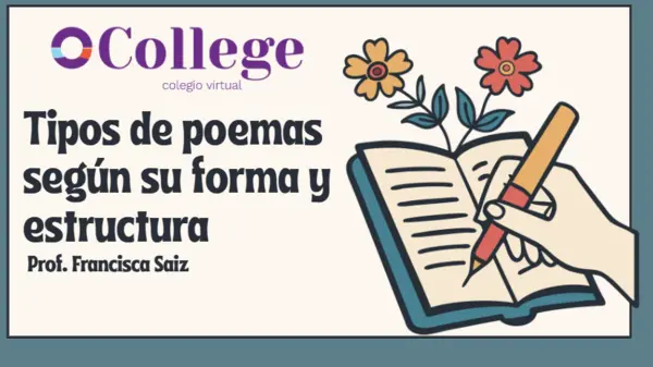 Tipos de poemas según su forma y estructura 