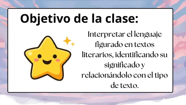 Lenguaje figurado y lenguaje literal 