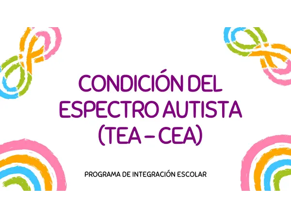 TRASTORNO DEL ESPECTRO AUTISTA /CEA 
