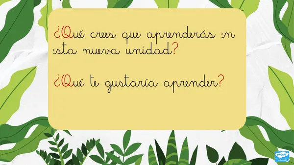 Unidad "Las plantas"