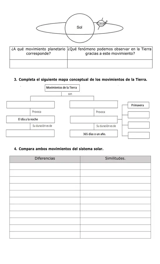 Guía movimientos de la Tierra