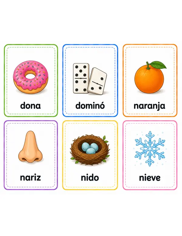 Flashcards rimas y aliteraciones 