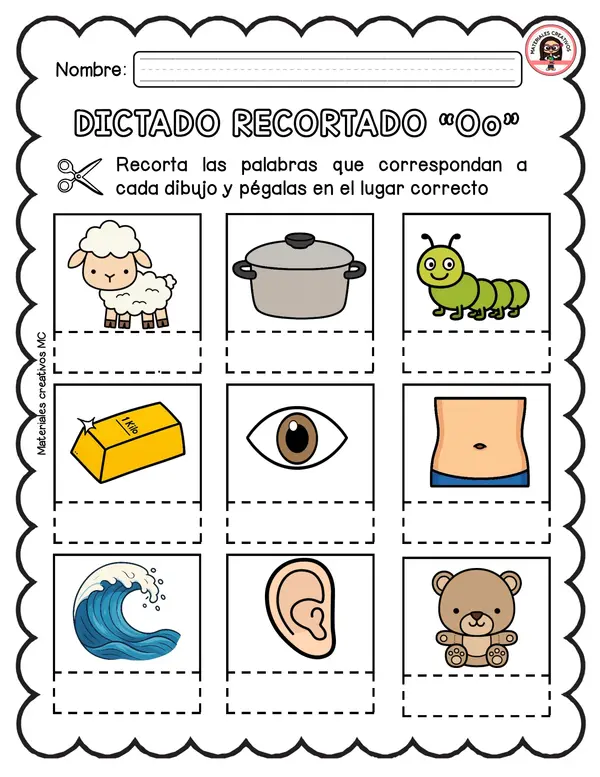 DICTADO RECORTADO VOCALES