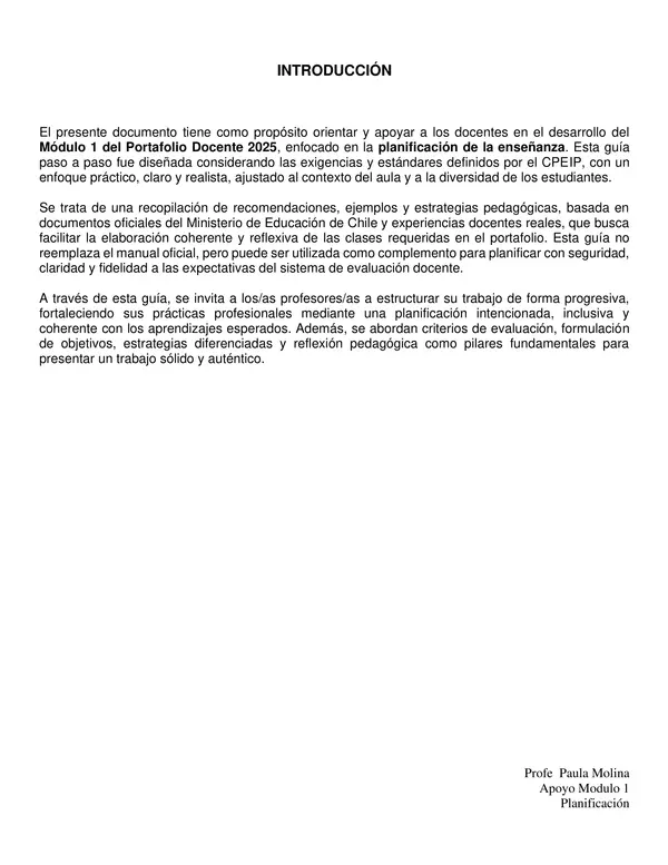 GUIA PASO A PASO  PARA  FORMULAR  MODULO 1 PLANIFICACION Y EVALUACIÓN DOCENTE