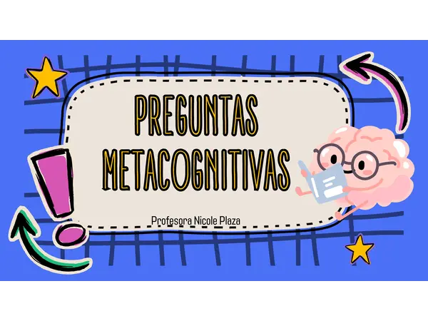 Preguntas metacognitivas 