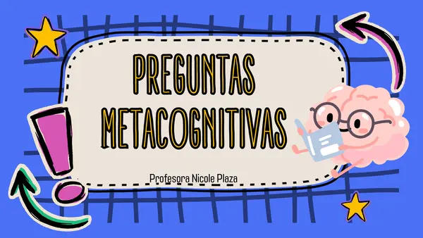 Preguntas metacognitivas 