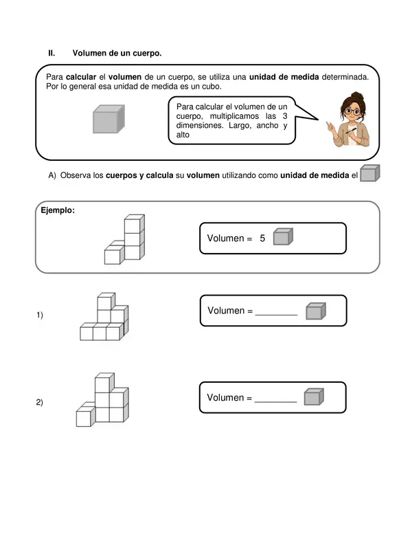 GUÍA DE ESTUDIO: VOLUMEN (4°BÁSICO)
