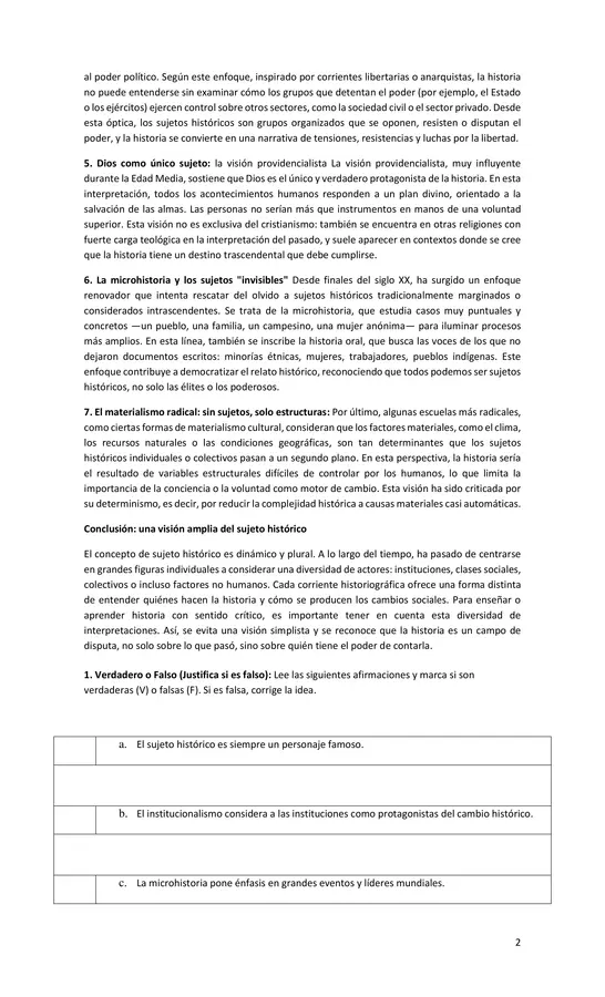 GUÍA SUJETOS HISTÓRICOS