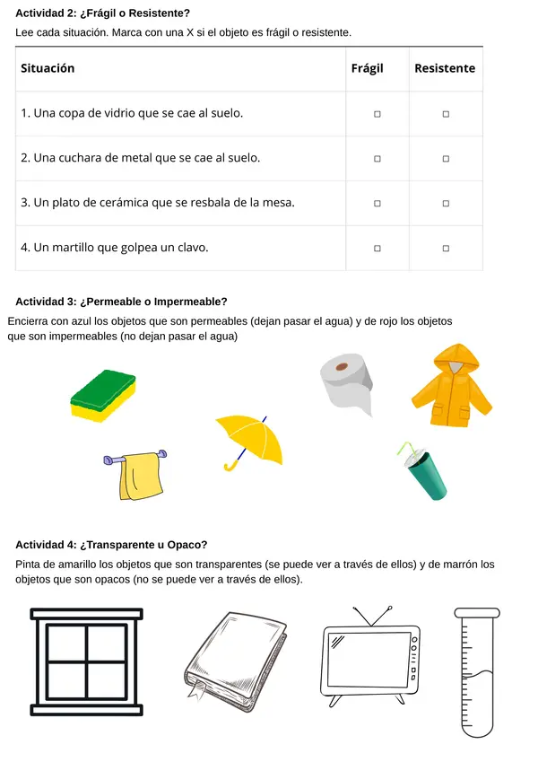 ¿Qué materiales nos rodean? 1° básico Ciencias Naturales