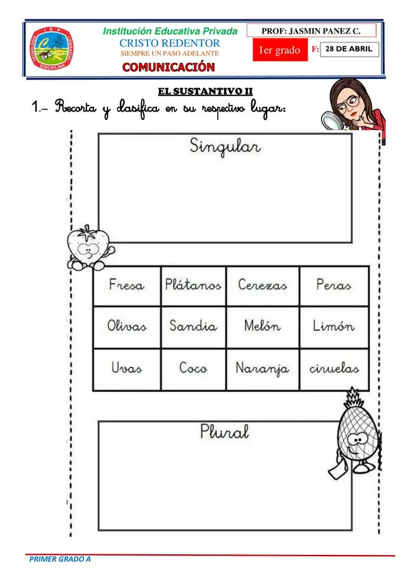 EL SUSTANTIVO | profe.social